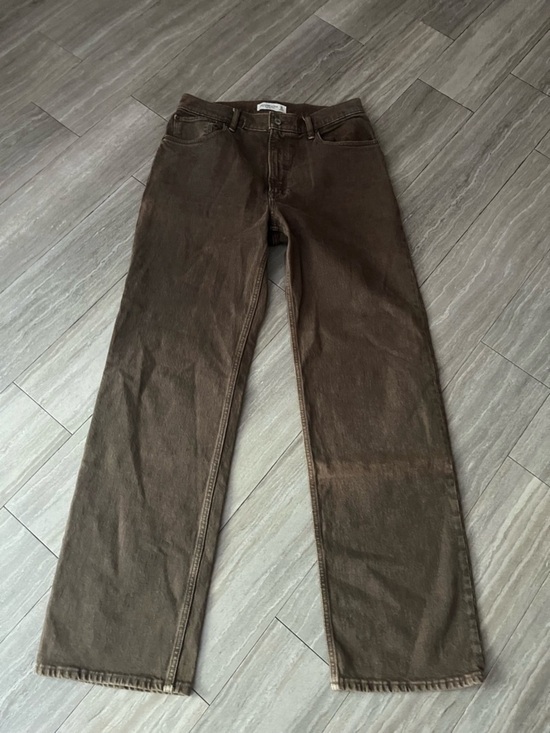 Abercrombie & Fitch Denim - Abercrombie & Fitch 90s Relaxed Jean Womens 30/10L Heathered Brown  High Rise